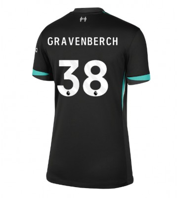 Liverpool Ryan Gravenberch #38 Udebanetrøje Dame 2024-25 Kort ærmer